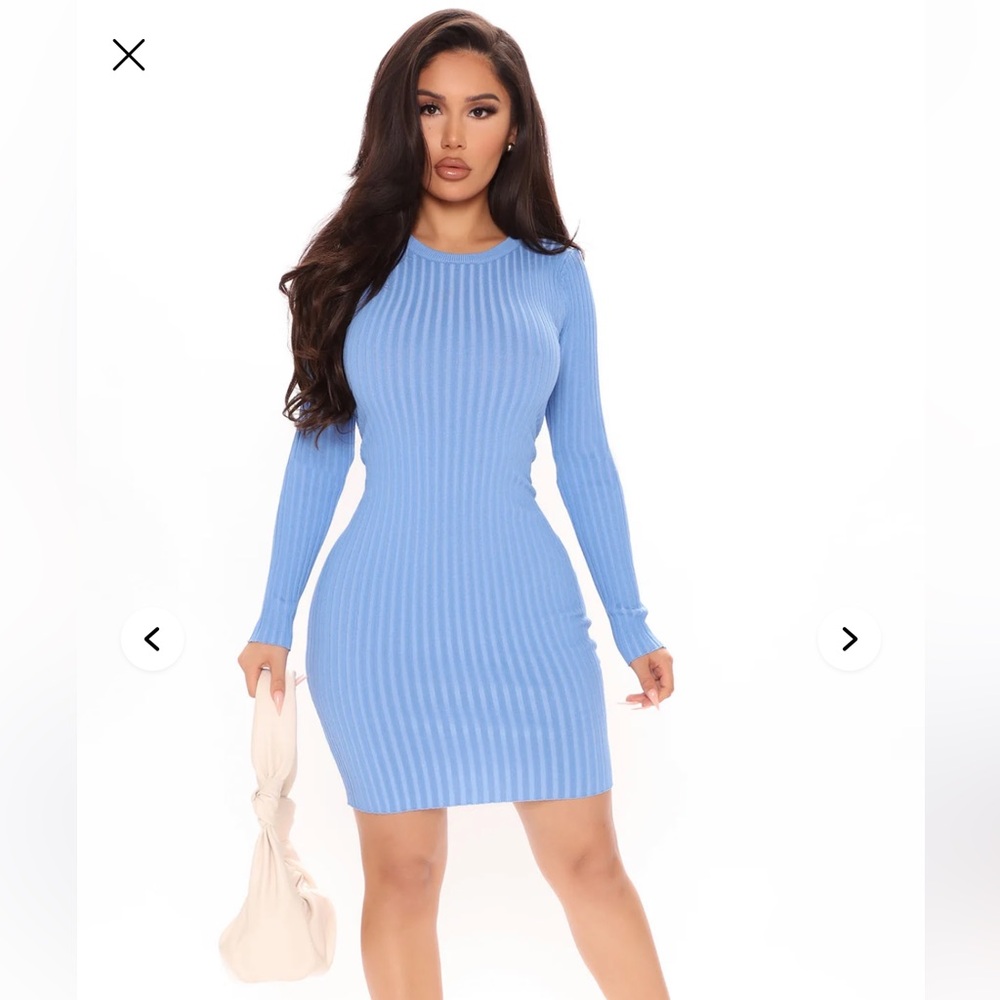 Fashion Nova No Ruche At All Sweater Mini Dress